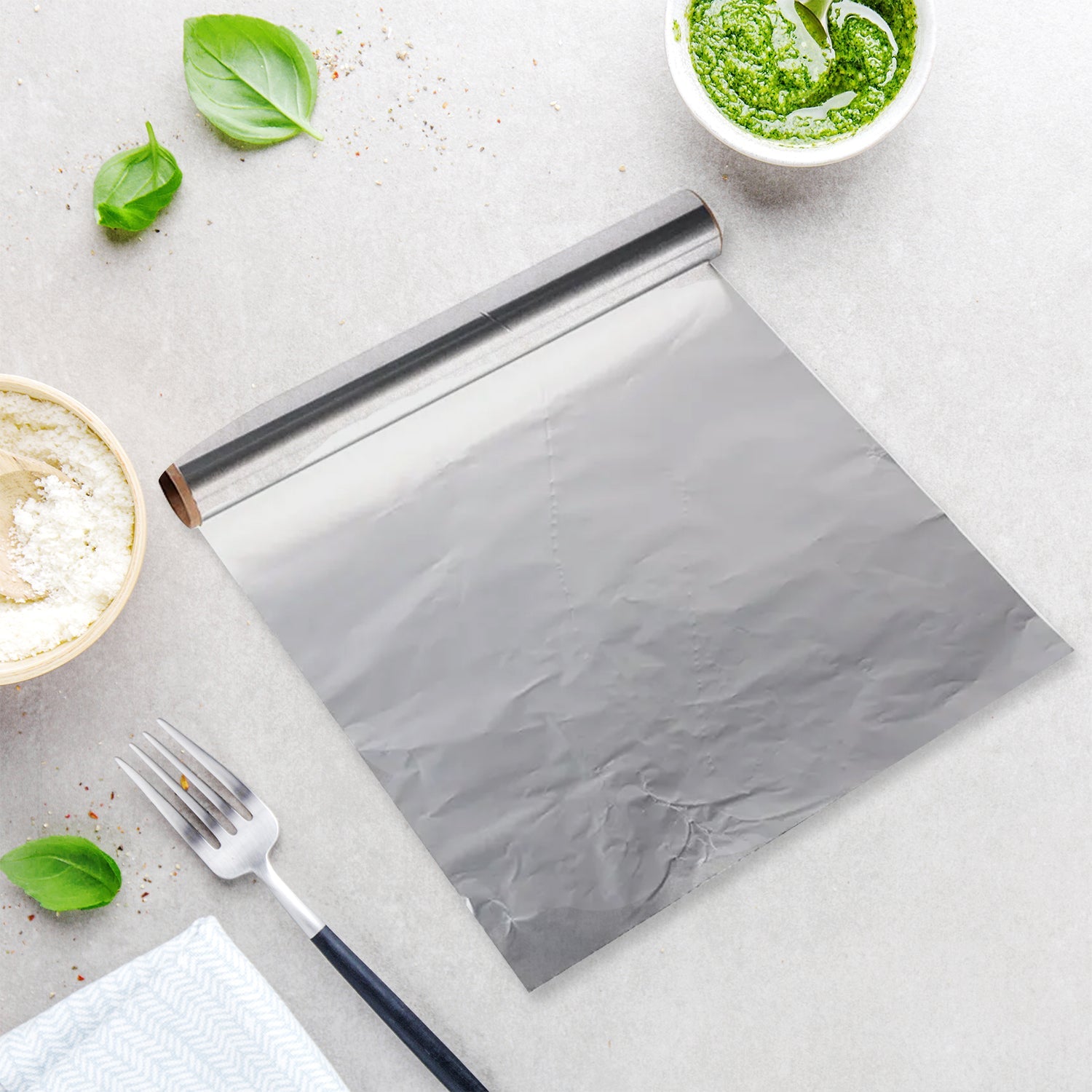 5989 Premium Quality Food Grade Aluminum Foil Roll Heavy Duty Non Stick Thick Aluminum Foil Sheet Baking Grilling Tool 72Mtr (1Pc) 5989 Premium Quality Food Grade Aluminum Foil Roll Heavy Duty Non Stick Thick Aluminum Foil Sheet Baking Grilling Tool 72Mtr (1Pc)